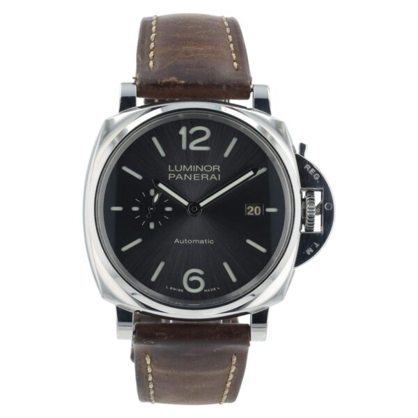 Panerai Luminor Due Stainless Steel Gray Dial 42mm Automatic Mens Watch PAM00904