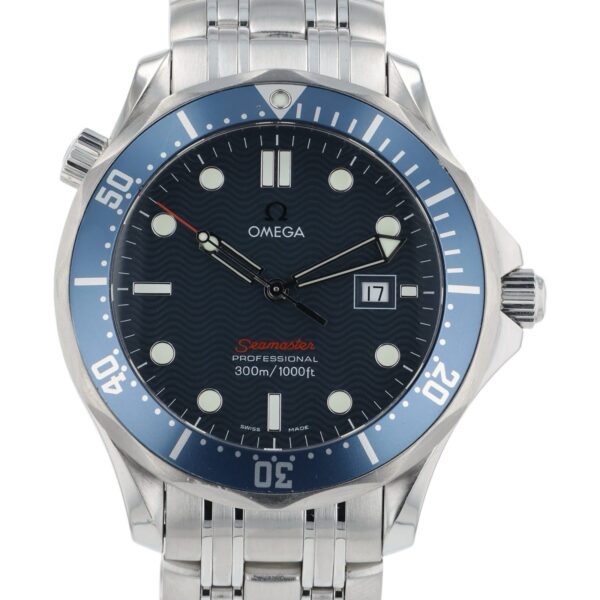 57_f8e73855-b1b2-4179-87c6-de83ffcf872b Omega Seamaster Diver Stainless Steel Blue Dial 41mm Quartz Mens 2221.80.00