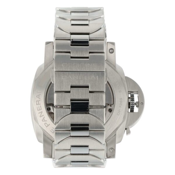 57_f9f20cb3-b6ab-4b64-850d-64770ba0a54d Panerai Luminor Marina Stainless Steel Blue Dial 44mm Automatic Mens PAM01058