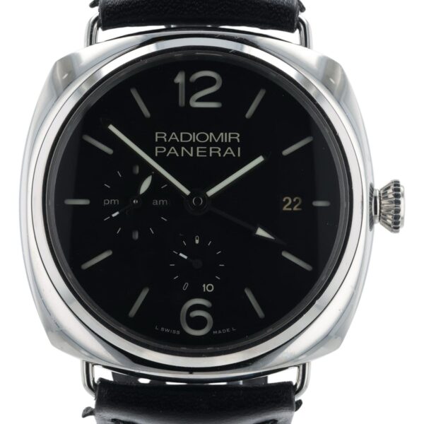 Panerai Radiomir 10 Days GMT Acciaio Black Dial Steel 47mm Automatic PAM00323