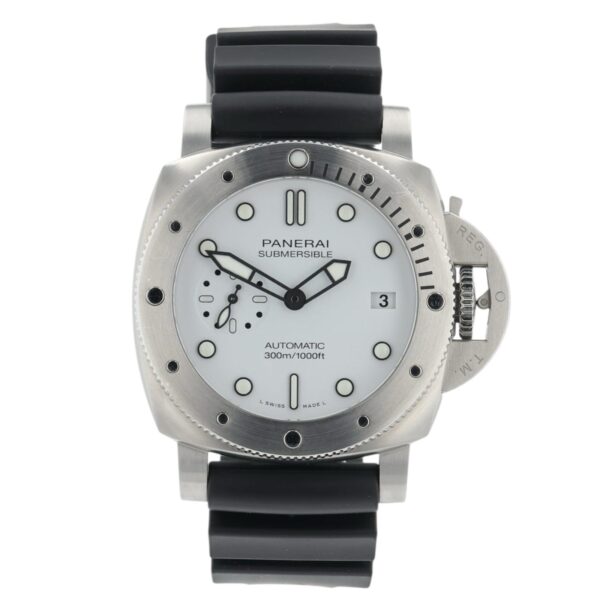 57_fe204d06-7ad9-4999-8683-c8d540c1896a Panerai Submersible White Dial Stainless Steel 42mm Automatic Men’s PAM02223