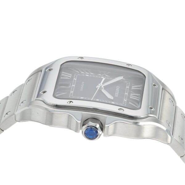 57_fe6fdafd-f001-4a78-afaa-203b85fe57ec Cartier Santos Stainless Steel Blue Dial 39.8mm Automatic Men’s Watch WSSA0013